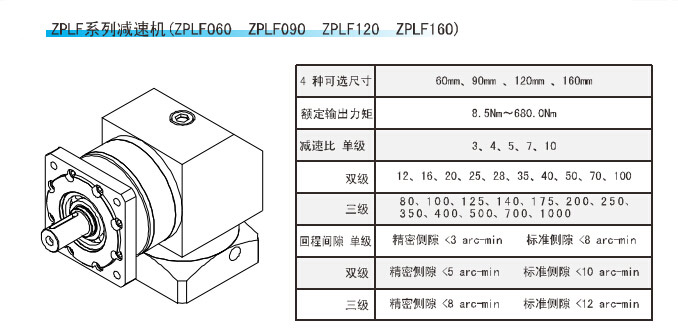 ZPLF系列精密行星減速機(jī)